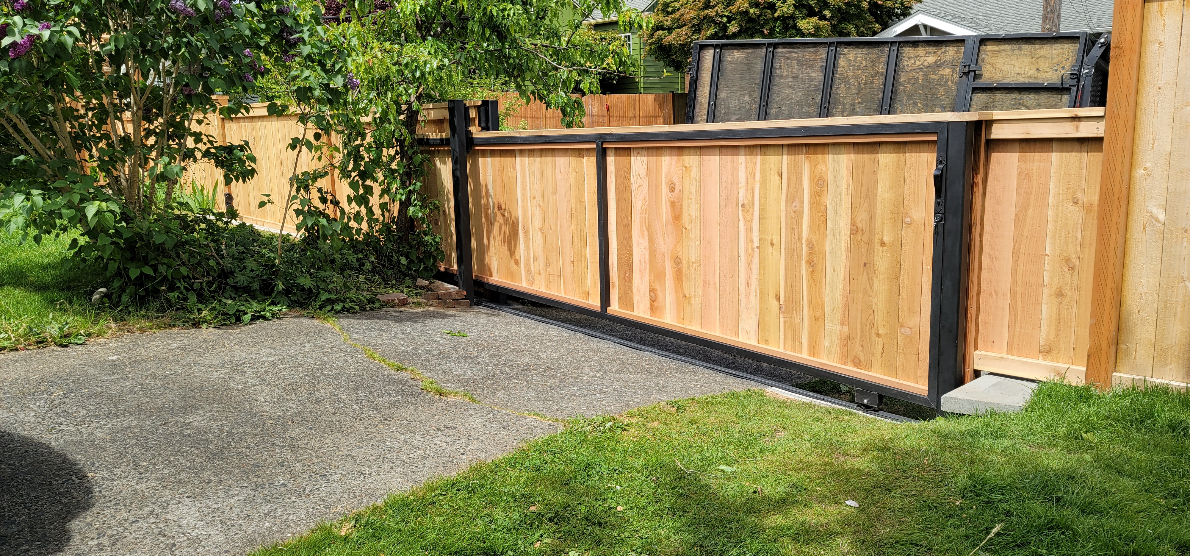 5'FT MANUAL DRIVEWAY SLIDING GATE 